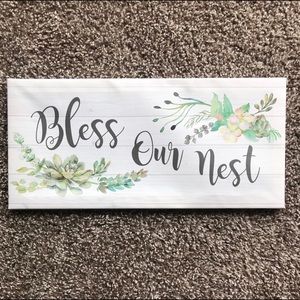 Bless Our Nest Wall Art